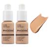 2 Pack PHOERA Foundation, 24HR Matte Oil Control Concealer, Full Coverage Foundation for Women Makeup.(104# Buff Beige) view 1