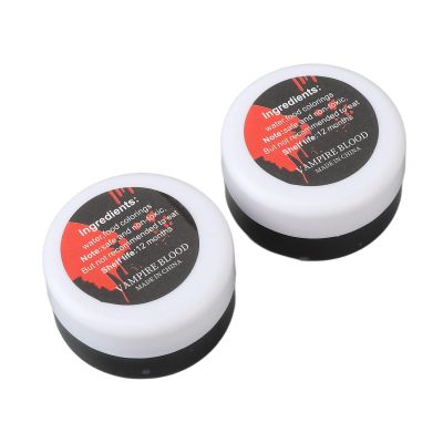 Halloween Fake Blood, Multipurpose Washable Edible Coagulated Fake Blood 2 Pieces for Performance