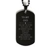 To My Gigi Gifts, You are the stars that light up my darkest nights, Gigi Black Dog Tag, Thank You Gifts For Gigi view 1