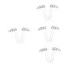 Beaupretty 8pcs Rhinestone U-shaped Hair Elegant Design Hair Forks for Women Bridal Headdress for Weddings and Formal Occasions view 1