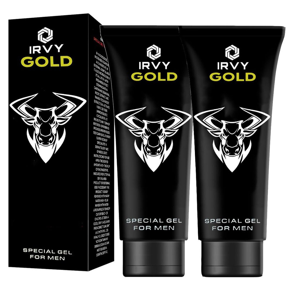 IRVY Gel Gold for Men Cream Massage Gel (Pack of 2)
