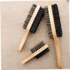 FOMIYES Double-sided Portable Beard Brush for Men Medium Boar Bristle Grooming Tool Handle for Styling and Maintaining Facial Hair view 2