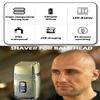 Head Shavers for Bald Men, Electric Shaver Professional Shaver Metal Beard Trimmer Titanium Blade Triple Foil Shaver for Bald Head LED Display view 3