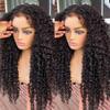 4C Kinky Edges Baby Hair Lace Wigs 180% Real SKINLIKE HD 5X5 Lace Closure Wig Remy Kinky Curly Human Hair Wigs for Women Afro Curly Edges Wig 0.1mm Ultrathin Swiss Invisible HD Human Wigs view 3