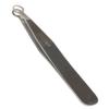 [Premium Hand-Made] Round tip Tweezers, 304 Surgical-Grade Stainless Steel for Safety, Precision, hair tweezers for plucking, Facial Hair for Men & Women, Trim (Silver) view 1