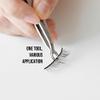 [Premium Hand-Made] Round tip Tweezers, 304 Surgical-Grade Stainless Steel for Safety, Precision, hair tweezers for plucking, Facial Hair for Men & Women, Trim (Silver) view 3