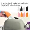 8pcs Elastic Toiletry Sleeve, Leak Proofing Toiletry Skins for Travel, Protective Silicone Ring Hook Leakproof Toiletry Cover, Reusable Silione Accessory for Travel Outdoor view 2