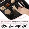 Makeup Bag with LED Lighted Mirror| Portable Makeup Organizer Train Case with 2X/3X Magnification & 3 Color Lights for Precision, Adjustable Brightness| Elegant Gift Packaging, Gift for Women, Pink view 4