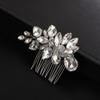 Teyglen Hair Comb, Silver Rhinestone Wedding Hair Piece, Crystal Bridal Hair Comb, Sparkly Rhinestone Headpiece, Hair Accessories for Women and Girls view 4