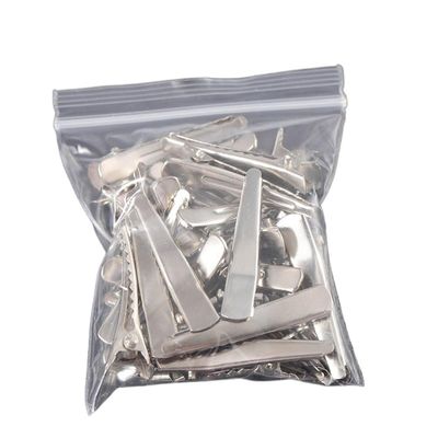 10pcs Mini Single Prong Hair Clips with Teeth, Alligator Hairpin Jewelry Making Base DIY Hair Clips, Salon and Home Hair Cutting Clips(45mm)