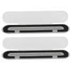 2pcs Professional Nail File, Reusable Double Sided Glass Nail Buffer, Sanding Buffing Polishing Strip Manicure Tool, Nail Styling Tools for Home and Salon Use(large silver) view 1