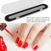 2pcs Professional Nail File, Reusable Double Sided Glass Nail Buffer, Sanding Buffing Polishing Strip Manicure Tool, Nail Styling Tools for Home and Salon Use(large silver) view 3
