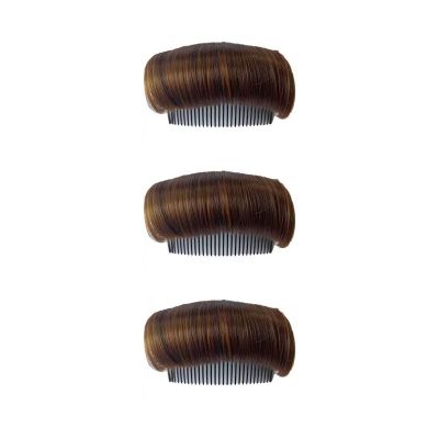 3 Pieces Hair Bun Invisible False Hair Clips, Styling Insert Tool for Volume Fluffy Princess Hair, Lift Updos with Hair Pad for Women