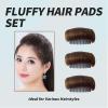 3 Pieces Hair Bun Invisible False Hair Clips, Styling Insert Tool for Volume Fluffy Princess Hair, Lift Updos with Hair Pad for Women view 2