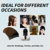 3 Pieces Hair Bun Invisible False Hair Clips, Styling Insert Tool for Volume Fluffy Princess Hair, Lift Updos with Hair Pad for Women view 3