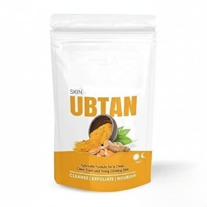 Beauty Secret Ayurvedic Skin Brightening Ubtan (Natural Face Wash Powder) for Flawless and Glowing Skin - Enriched with Turmeric, Aloe Vera & Sandalwood - (Pack Of 1) 100gm