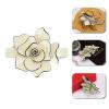 Elegant Hair Accessories Floral Design Hair Barrette Middle Multi Colors French Acetate Plastic Barrette (Color : Light purple) view 3