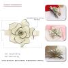 Elegant Hair Accessories Floral Design Hair Barrette Middle Multi Colors French Acetate Plastic Barrette (Color : Light purple) view 4