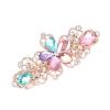 Korean Fashion Rhinestone Spring Clip Exquisite Butterfly Flower Hair Accessories Simple Metal Hairpin (Color : 0141-MC) view 1