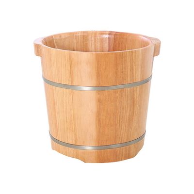 ENWIND Foot Bath Spa Foot Tub,Pedicure Basin High 34CM Thick Solid Wood Foot Massage Water Saving Foot Bath Barrel,Beauty,Reduce Fatigue and Improve Sleep Foot Bowl
