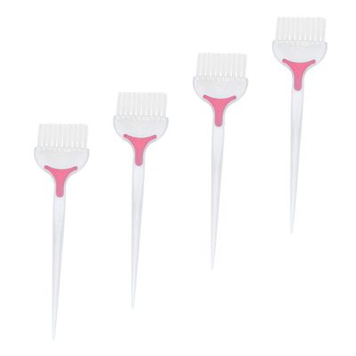 MERRYHAPY 4pcs Hair Dye Brush Comb Barber Dye Brush Coloring Dye Applicator Home Dyeing Accessories Hair Dye Applicator Hair Dye Kit Balayage Brush Tint Abs Comb Brush White Modeling