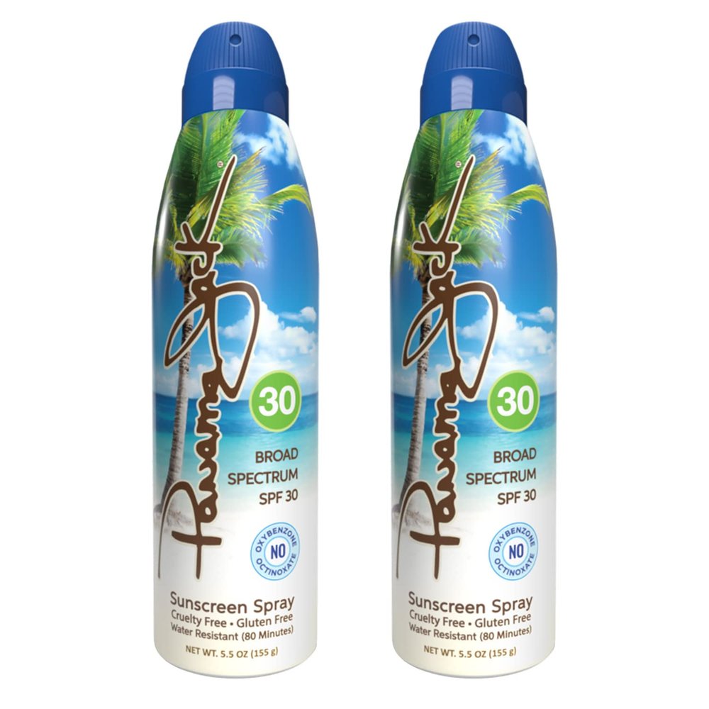 Continuous Spray Sunscreen - SPF 30, Broad Spectrum UVA/UVB Protection, PABA, Paraben, Gluten & Cruelty Free, Water Resistant (80 Minutes), 5.5 OZ