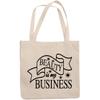 12oz Canvas Tote Bag - Beauty Is My Business, Beautician, Cosmetics Entrepreneur or Salon Owner Quote - Beauty Themed Merch for Makeup Artist or Cosmetologist, Gift for Makeup Lovers & Beauticians view 1