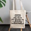 12oz Canvas Tote Bag - But First Contour, Makeup Lover's Priority Quote - Beauty Themed Merch for Makeup Artist or Cosmetologist, Gift for Makeup Lovers & Beauticians view 3