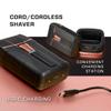 RED Pro Titanium Foil Shaver Cord/Cordless Shaver for Men, Powerful Electric Razor USB-C Rechargeable, Up to 170 Minutes of Run Time, Quiet, Durable and Portable (Matte Black) view 4