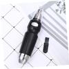 FRCOLOR Electric Nose Hair Trimmer Eyebrow Shaping Device Safe Facial Hair Removal Tool for Men and Women Painless Rotary System Sleek Black Design No Batteries Required view 3