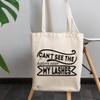 12oz Canvas Tote Bag - Cannot See The Haters Over My Lashes, Makeup Influencer or Content Creator Quote - Beauty Themed Merch for Makeup Artist or Cosmetologist, Gift for Makeup Lovers & Beauticians view 3