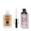 Catrice | HD Foundation 46 & Prime & Fine Dewy Glow Spray Bundle | Full Coverage Makeup | Vegan & Cruelty Free view 1