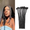 0.4cm Width 10Inch 100 Strands Dreadlock Extensions Real Human Hair 100% Handmade Permanent Loc Extensions Human Hair for Women/Men Can Be Curled and Bleached(width 0.4cm #1B color) view 1