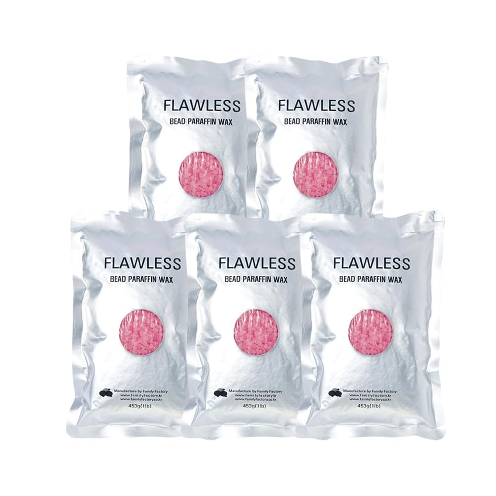 [Haeyo] Haeyo Bead Paraffin Wax 1Box (5ea), Paraffin Bath Wax for Hand and Foot, Non-irritating, Wide Selection, Improve Skin Condition and Elasticity, Safe and Comfortable (Peach)
