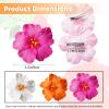 3 Pack Hawaiian Flower Hair Clips, 3.5" Tropical Plumeria Hibiscus Flower Hair Clip for Women, Hibiscus Hair Clips for Beach, Luau, Wedding Accessories view 2