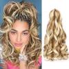 French Curls Braiding Hair Pre Stretched Ginger Curly Braiding Hair 14 Inch 8 Packs French Curl Braids Crochet Hair Spanish Curl Hair for Box Braids Hair Extensions(14 Inch, Blonde and Beige) view 1