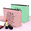 2PCS CNA Week Gifts Makeup Bags for CNA Appreciation Certified Nursing Assistant Present Cosmetic Bag Certified Nurses Day Gift Medical Student Graduation Retirement Birthday Present (Green,Pink) view 3
