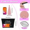 2Pcs CNA Week Gifts Makeup Bags CNA Appreciation Gifts Certified Nursing Assistant Gift Cosmetic Bag Certified Nurses Day Gift Medical Student Graduation Retirement Birthday Present (Black,Pink) view 2