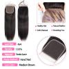 10A Straight Bundles with Closure 22 24 26 with 20 Inch Human Hair Bundles with Closure 100% Unprocessed Brazilian Virgin Human Hair Weave with Closure HD Lace view 4