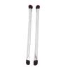 2pcs Eyeshadow Brush,Double Ended Eyeshadow Brush Set,Professional Soft Fiber Hair Concealer Brush,Women Makeup Tool for Precision Application and Flawless Blending,Concealing, Defining (Silver) view 1