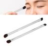 2pcs Eyeshadow Brush,Double Ended Eyeshadow Brush Set,Professional Soft Fiber Hair Concealer Brush,Women Makeup Tool for Precision Application and Flawless Blending,Concealing, Defining (Silver) view 2