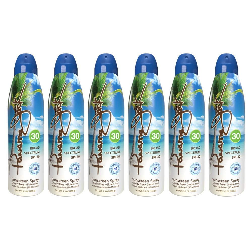 Continuous Spray Sunscreen - SPF 30, Broad Spectrum UVA/UVB Protection, PABA, Paraben, Gluten & Cruelty Free, Water Resistant (80 Minutes), 5.5 OZ