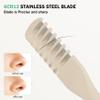 BEZOX Manual Nose Hair Trimmer (Pack of 3) - Rotating Nasal Hair Razor Cutter with Ear Picker for Women and Men - Portable Nostril Hair Remover Tools view 4