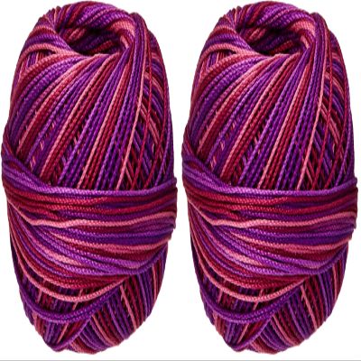 Handy Hands Lizbeth Cordonnet Cotton, 3, Grape Pomegranate, 1 Count (Pack of 2)