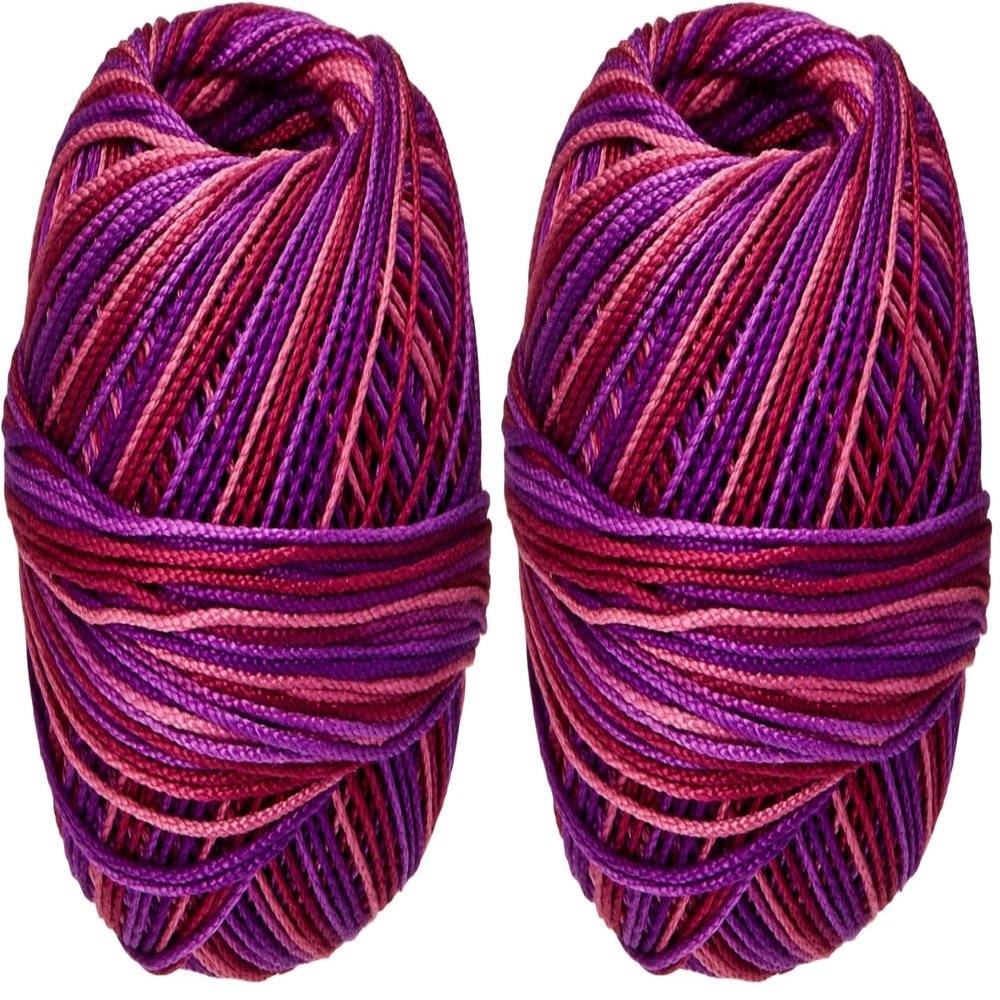 Handy Hands Lizbeth Cordonnet Cotton, 3, Grape Pomegranate, 1 Count (Pack of 2)