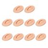10pcs Practice Lips, Silicone Model Soft and Elastic Silicone Lips Fake Lips with Teeth Shape, Compact Size for Permanent Makeup Training (Dark) view 2