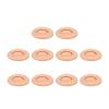 10pcs Practice Lips, Silicone Model Soft and Elastic Silicone Lips Fake Lips with Teeth Shape, Compact Size for Permanent Makeup Training (Dark) view 3