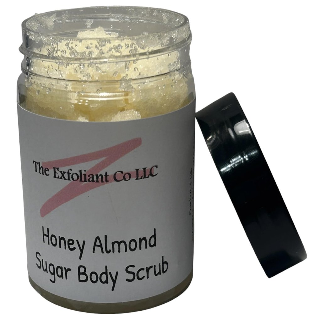 The Exfoliant Co Sugar Body Scrub Moisturizing and Exfoliating Body Hand Leg (Honey Almond)