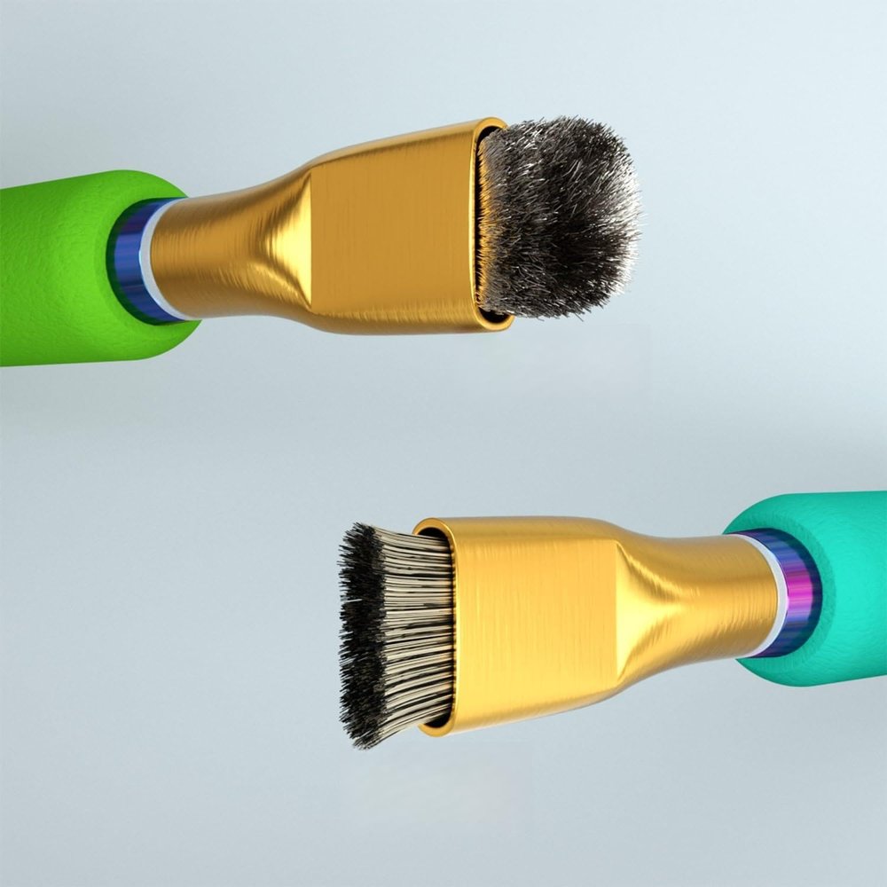 Best Shopper - Replacement Mijing Pad Cleaning Sideburns Brush (2 Piece Set)