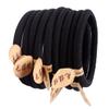 100Pcs Seamless Nylon Hair Ties Stretchy Hair Bands for Women Girls Simple Fashion Rope for Everyday Use No Crease Ponytail Holders in Black view 1